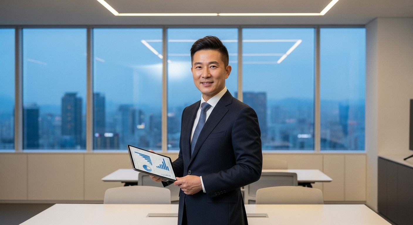 Team member - Man in a modern office setting